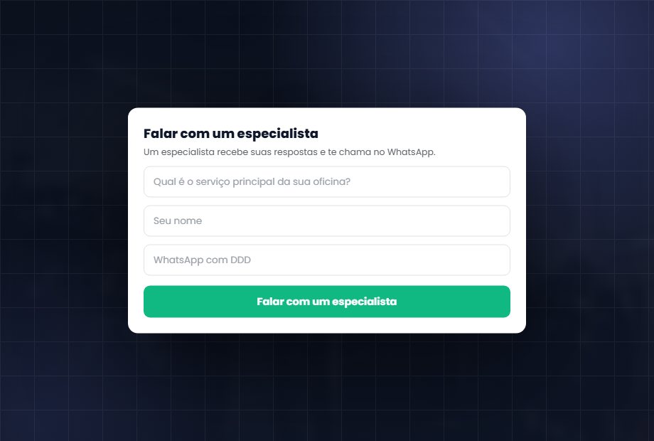 Sites e Landing Pages: Página que vira orçamento